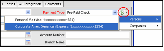 Selecting a Saved Payment Method 