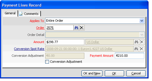 No Conversion Adjustment