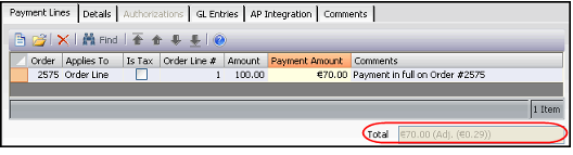 Payment Total