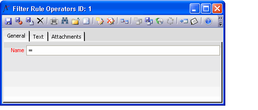 Filter Rule Operator Form