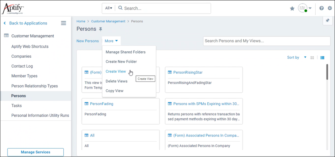 Creating List Views – Aptify Support
