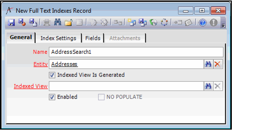 Full Text Indexes Record
