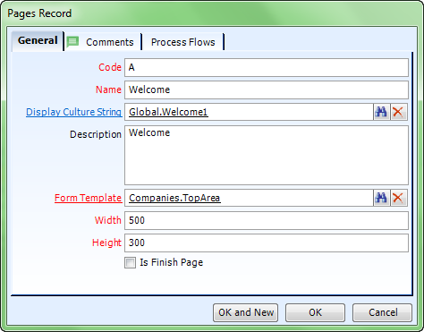 Pages Form