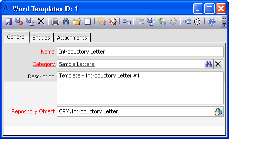 Word -Templates Form