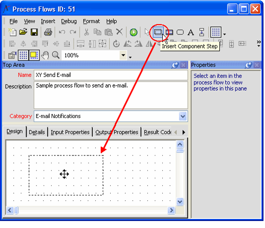 Adding a Component based Step
