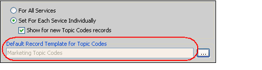 Specifying a Default -Template