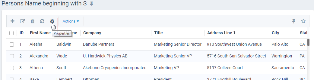 Editing View Properties