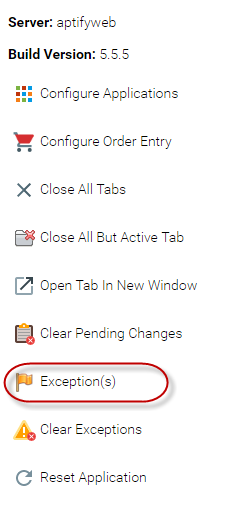 Exception Option