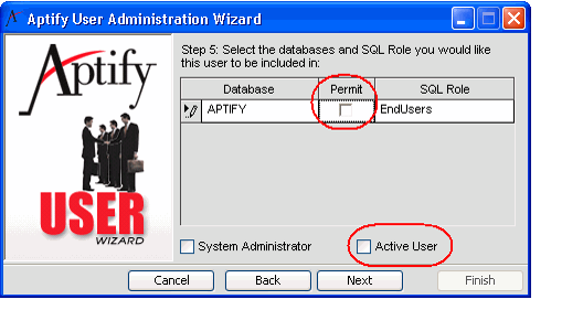 Disabling a User