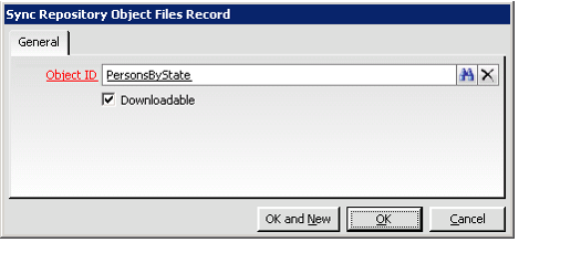 Sync Repository Object Files Record