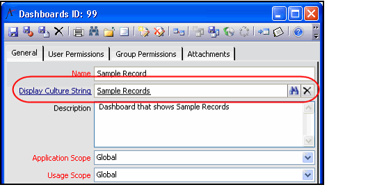 Localizing Dashboard