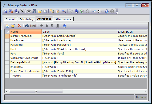 Dot Net SMTP Client Attributes