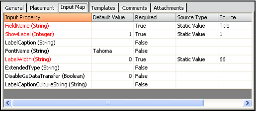 Form Component Input Maps
