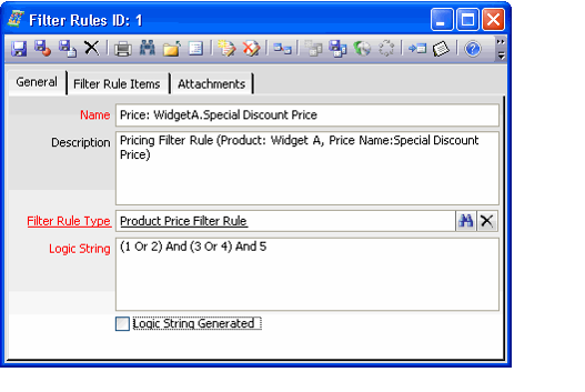 Filter Rules Record