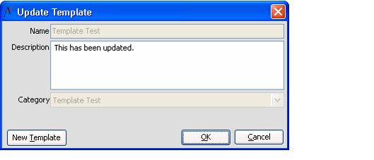 Update Template Dialog