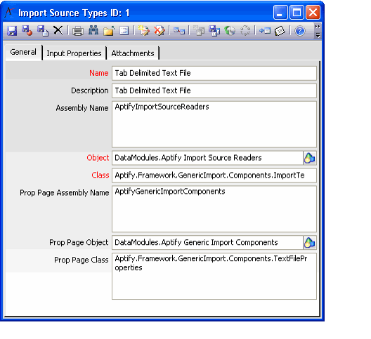 Input Source Types Record