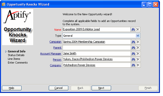 Sample Wizard Step 1