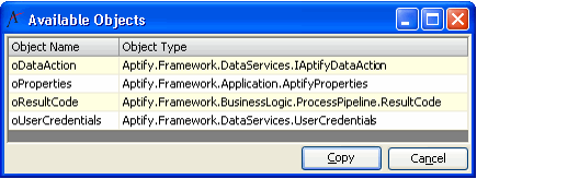 Available Objects for Validation Scripts