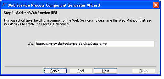 Web Service ProcessCompent Generator - Step 1