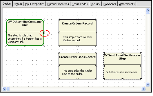 Adding a Link Between Steps