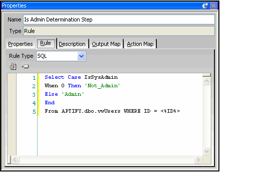 SQL Rule
