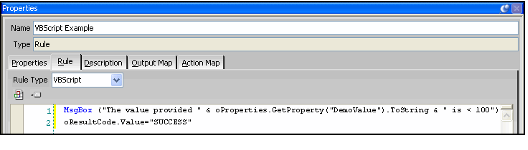 Sample VBScript Rule