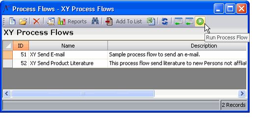 Run Process Flow Icon