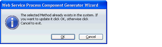 Selected Method Alreayd Exists Dialog