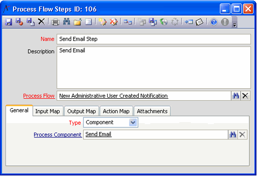 Process Flow Steps Form