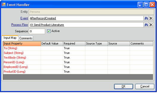 Configure Event Handler