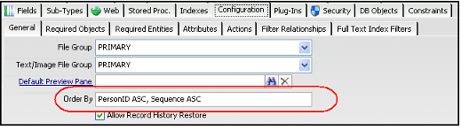 Example of Default Order By Syntax
