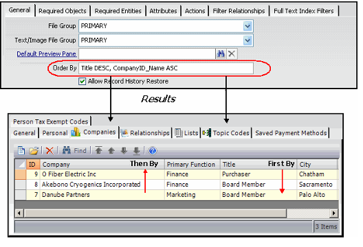 Modified Sort Order for the PersonsCo mpanies Sub-Type Listing