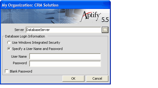 Login Dialog with Custom Caption