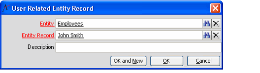 User Entity Relations Record