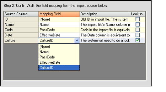 Changing Mapping Field