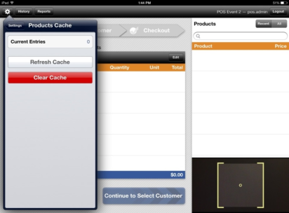 Product Cache Setting