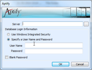 Server Login Screen