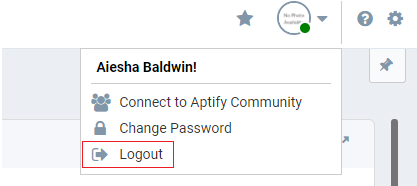 Logout Option