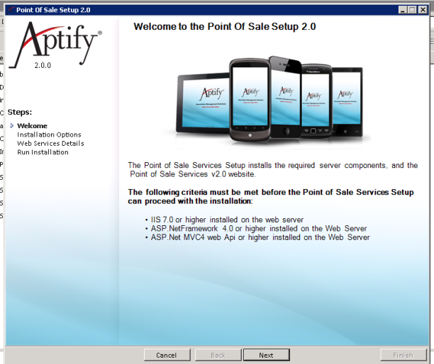 Setup Welcome Screen