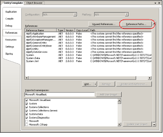 Open Project References