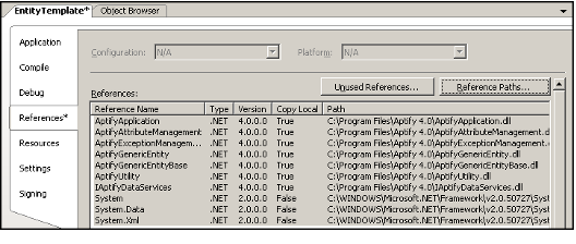 Project with Updated References
