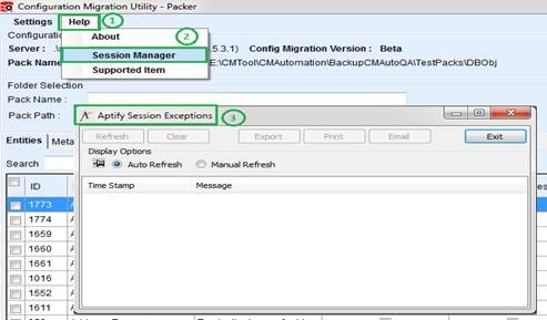 CM Tool Exceptions