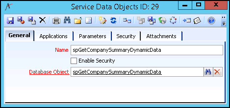 Service Data Objects