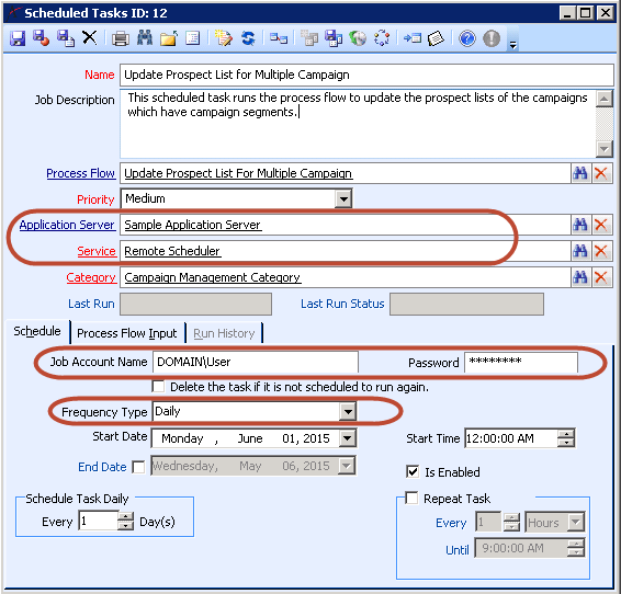 Scheduled Task Example