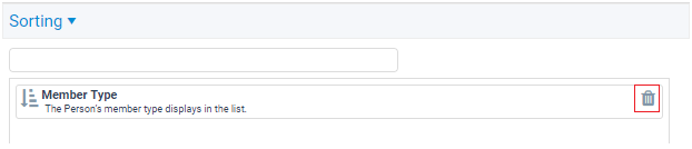 Delete Sorting