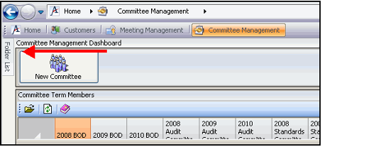 Folder List with Auto Hide Enabled