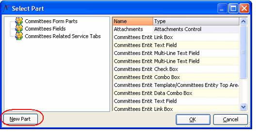 New Part -Button to Launch Wizard