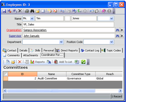 Dashboard Area Form with New View Tab