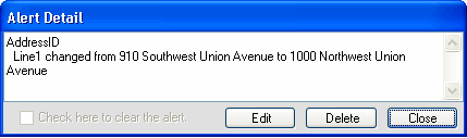 Alert Detail Dialog