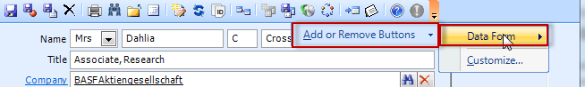 Add and Remove Buttons Options